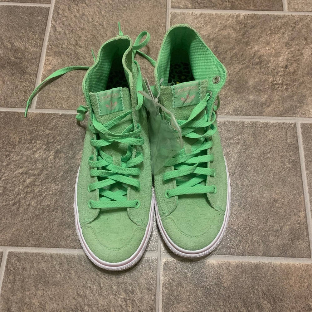 Adidas Na-Kel Smith Nizza Hi Rf Spring Green +Pins View 3